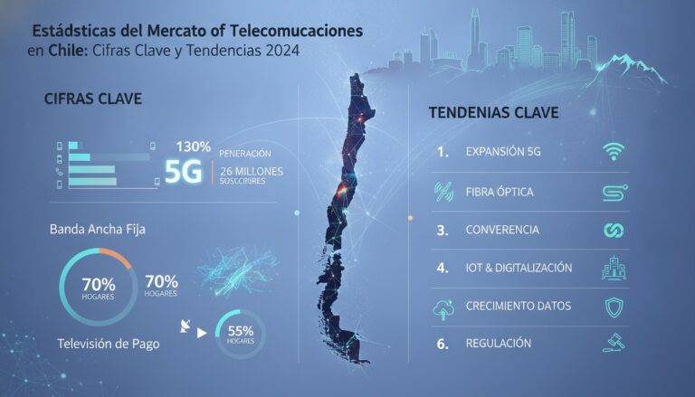 Estadísticas del Mercado de Telecomunicaciones en Chile: Cifras Clave y Tendencias 2024
