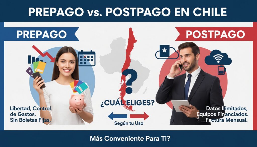 Prepago vs. Postpago en Chile: ¿Cuál Te Conviene Más Según Tu Consumo?