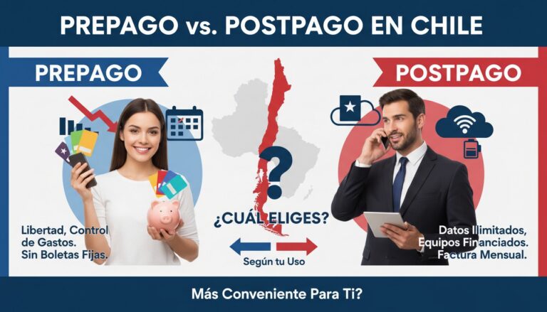 Prepago vs. Postpago en Chile: ¿Cuál Te Conviene Más Según Tu Consumo?